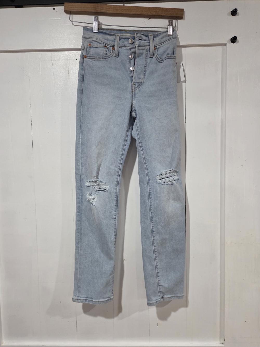 Levi's Light Wash Ripped High-Rise Women’s Jeans Wedgie Style